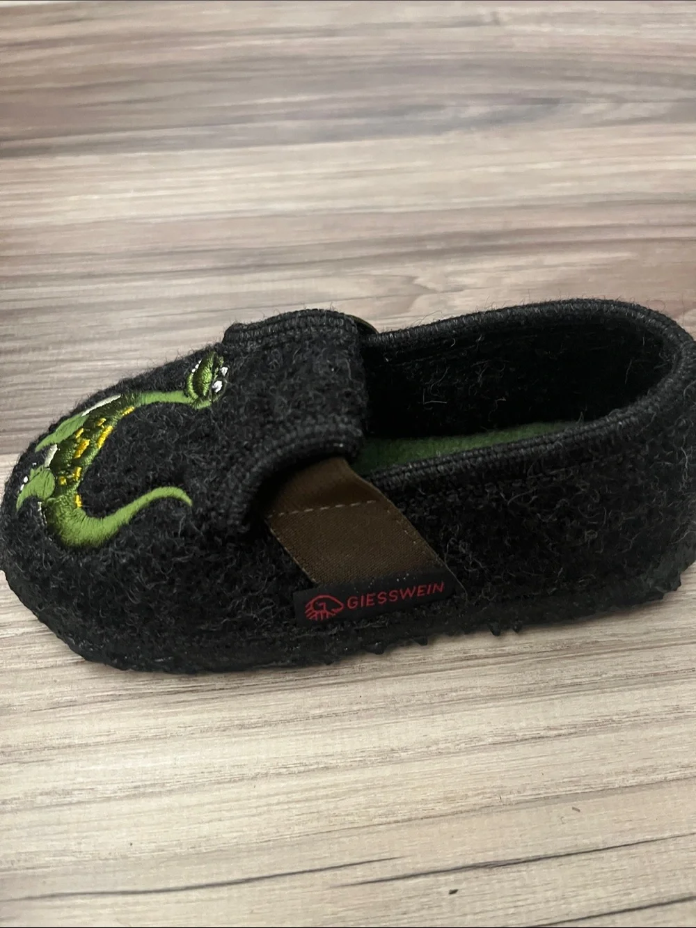Giesswein toddler slipper virgin wool slipper with non-slip rubber sol